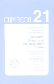 Cumitech 21: Laboratory Diagnosis of Viral Respiratory Disease