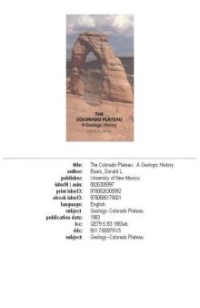 The Colorado plateau: a geologic history