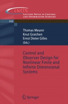 Control and observer design for nonlinear finite and infinite dimensional systems
