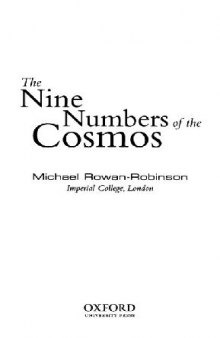 Nine Numbers of the Cosmos