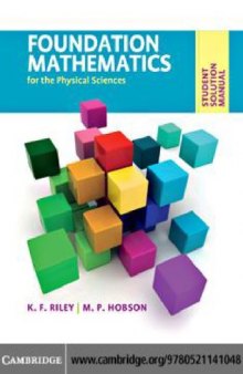 Foundation Mathematics for the Physical Sciences: Student Solution Manual