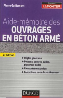 Aide-mémoire des ouvrages en béton armé