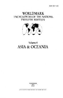 Worldmark Encyclopedia of the Nations. Asia and Oceania