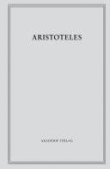 Aristoteles - Werke in deutscher Übersetzung: Aristoteles, Bd. 10 II: Oikonomika - Schriften zu Hauswirtschaft und Finanzwesen