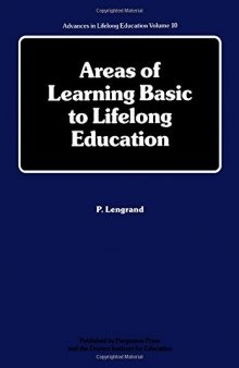 Areas of Learning Basic to Lifelong Education