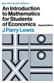 An Introduction to Mathematics: For Students of Economics