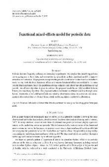 Functional mixed-effects model for periodic data