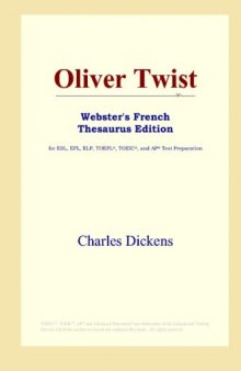 Oliver Twist (Webster's French Thesaurus Edition)