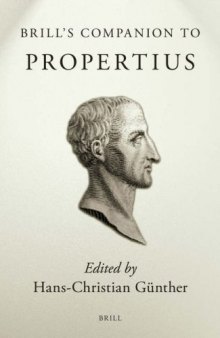 Brill's Companion to Propertius (Brill's Companions in Classical Studies)