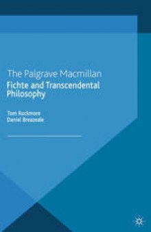 Fichte and Transcendental Philosophy