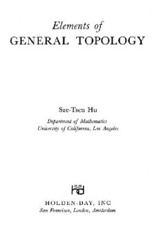 Elements of General Topology 