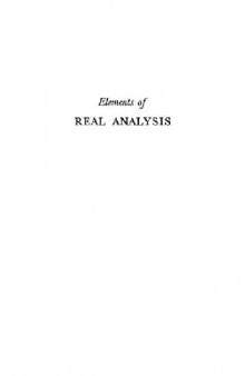 Elements of Real Analysis 