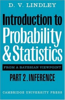 Introduction to probability and statistics from a Bayesian viewpoint, - Inference