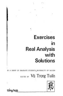 Exercises in Real and Complex Analysis with Solutions - Walter Rudin