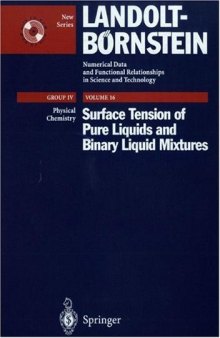 Surface Tension of Pure Liquids and Binary Liquid Mixtures