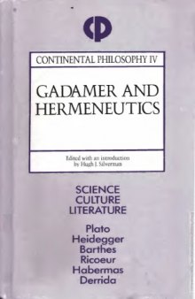 Gadamer and Hermeneutics