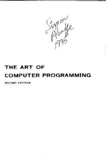 The Art Of Computer Programming. Semi-numerical Algorithms