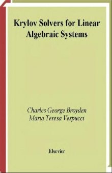 Krylov solvers for linear algebraic systems