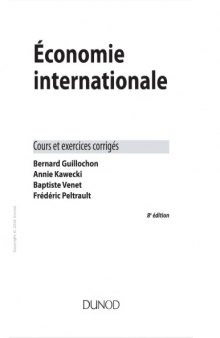 Économie internationale : cours et exercices corrigés