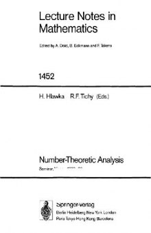 Number-Theoretic Analysis