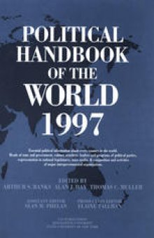 Political Handbook of the World: 1997: Governments and Intergovernmental Organizations as of December 1, 1996