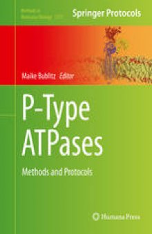 P-Type ATPases: Methods and Protocols