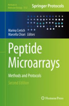 Peptide Microarrays: Methods and Protocols