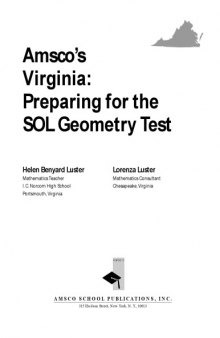 Amsco's Virginia: Preparing for the SOL Geometry Test