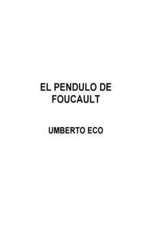 El Pendulo De Foucault