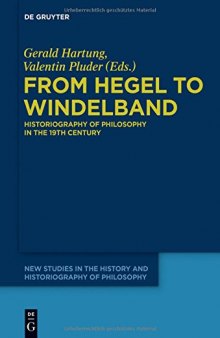 From Hegel to Windelband