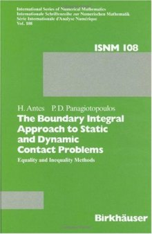 The boundary integral approach to contact problems