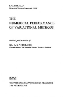 The numerical performance of variational methods