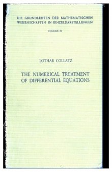 The numerical treatment of differential equations 