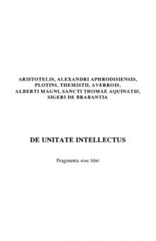 Despre unitatea intelectului