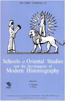 Schools Of Oriental Studies And The Development Of Modern Historiography 
