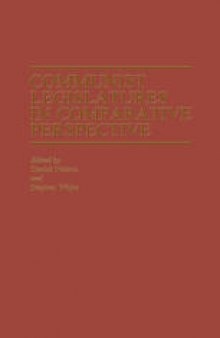 Communist Legislatures in Comparative Perspective