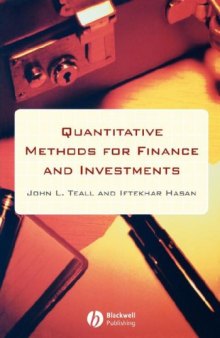 Quantitative Methods for Finance and Investments