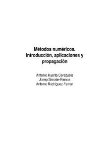 Métodos numéricos : Introducción, aplicaciones y programación