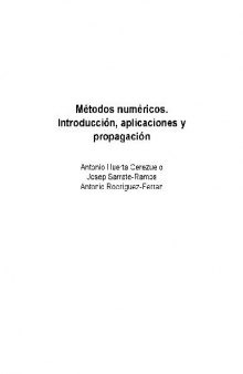 Métodos numéricos : Introducción, aplicaciones y programación