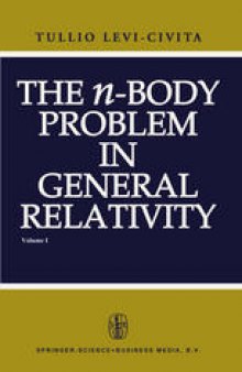 The n-Body Problem in General Relativity