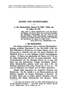 Runen und Runennamen Volume 1944, Issue 67-68