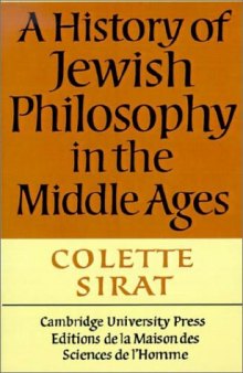 A History of Jewish Philosophy in the Middle Ages