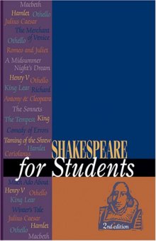 Shakespeare for students: critical interpretations of Shakespeare's plays and poetry