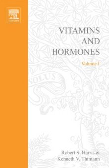 Vitamins and Hormones: Advances in Research and Applications, Vollume I  