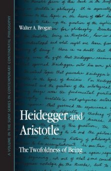 Heidegger And Aristotle: The Twofoldness of Being