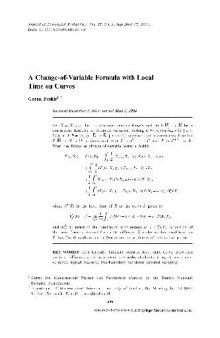 A Change-of-Variable Formula with Local Time on Curves