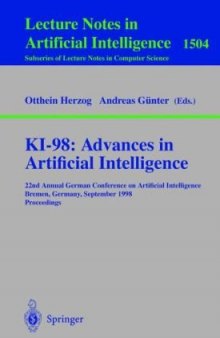 KI-98: Advances in Artificial Intelligence: 22nd Annual German Conference on Artificial Intelligence Bremen, Germany, September 15–17, 1998 Proceedings