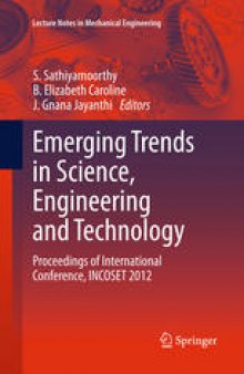 Emerging Trends in Science, Engineering and Technology: Proceedings of International Conference, INCOSET 2012