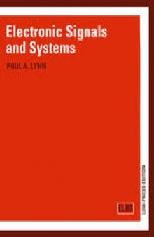 Electronic Signals and Systems