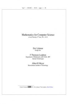 Mathematics for Computer Science 